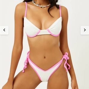 Frankie’s Bikinis terry cloth bathing suit bottoms